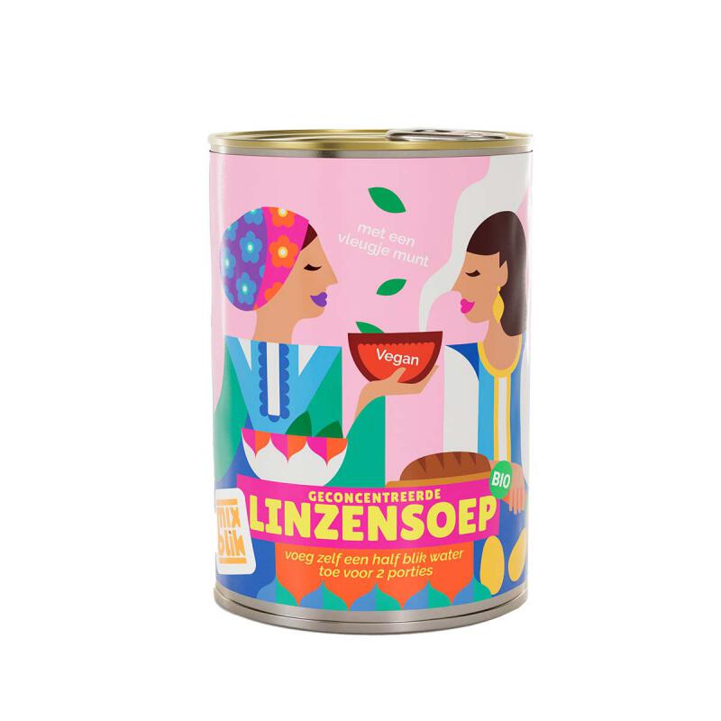 Linzensoep van Mixblik, 6 x 390 g